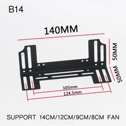 Soporte Ventilador para Refrigeración de RAM 120/140 mm
