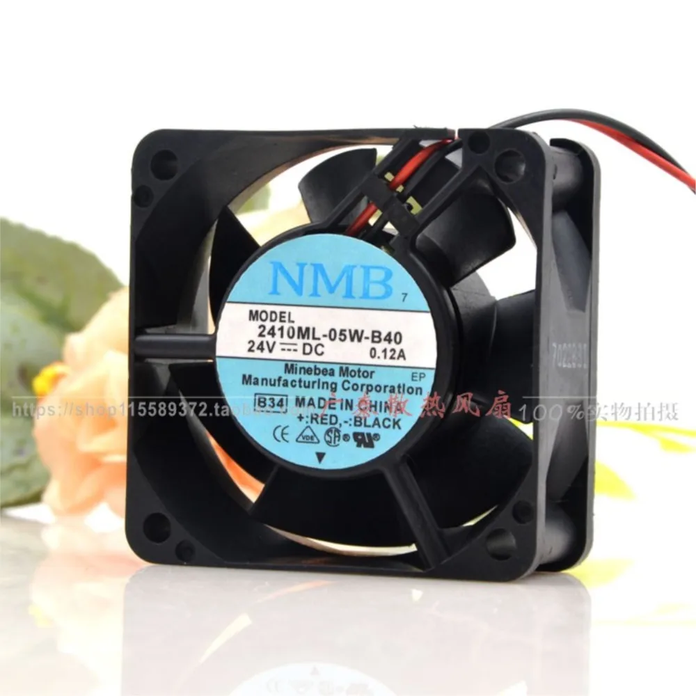 Ventilador de 60 mm para ventilador de refrigeración NMB 24 V 0.12 A 6025 2410ML-05W-B40 para convertidores de frecuencia y aplicaciones industriales - imagen 3