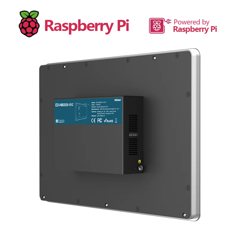 Broadcom BCM2711 ED-HMI2020-101C, panel PC industrial de 10,1 pulgadas basado en Raspberry Pi CM4, pantalla táctil capacitiva multipunto - imagen 3