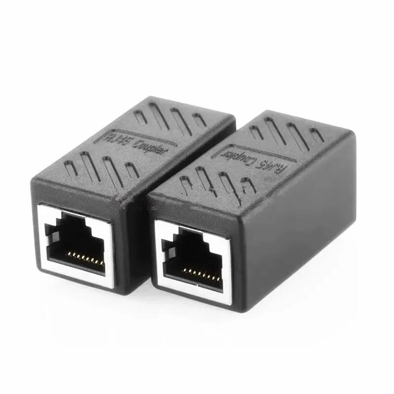 Extensor de Cable Ethernet, acoplador RJ45 cat 5 cat 6 cat6a, conector extensor, acoplador Ethernet hembra a hembra