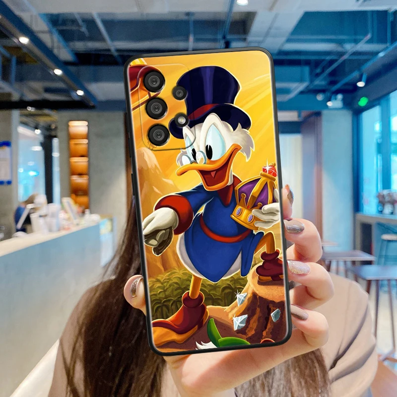 Scrooge McDuck-funda suave negra para teléfono Samsung, A55, A35, A25, A15, A14, A73, A53, A13, A05S, A03S, A02S, A71, A52, A32 - imagen 4