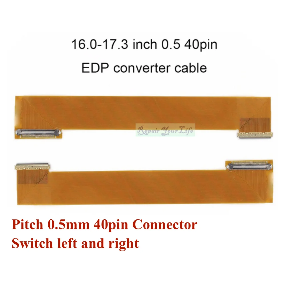 Cable convertidor de extensión de Cable de pantalla LCD, conector EDP LED de 30P, 30 Pines, 40 Pines, paso de 10,1mm, 14,0, 14,1, 15,6, 16,0, 17,3 pulgadas, nuevo, 0,5 - imagen 3