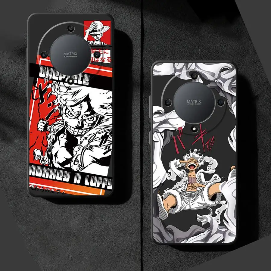Funda blanda negra de Anime O-Ones Piece para Honor X6 X6a X7 X8a X8 X8b 90 Pro 70 X9b 8X X9a X7b Magic5 Lite - imagen 2