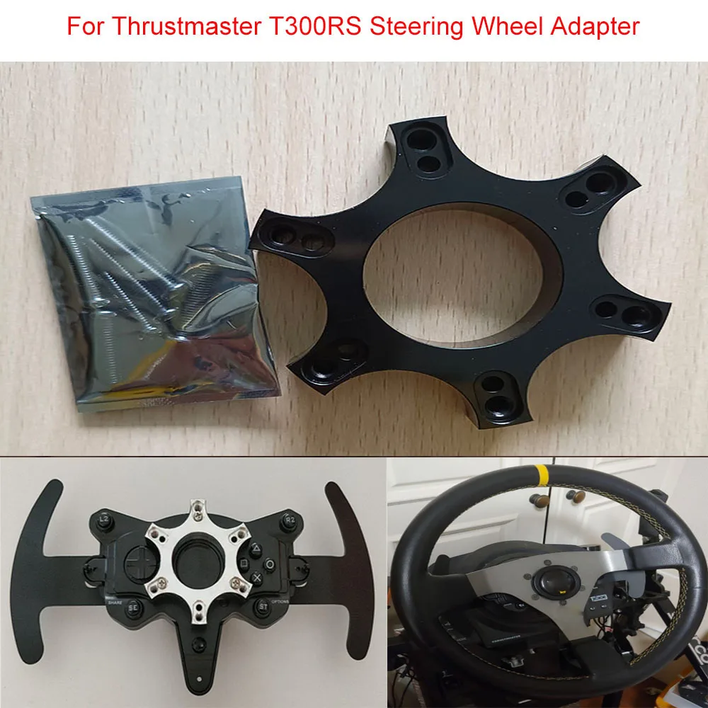 Espaciadores de rueda de aleación de aluminio, anillo adaptador de placa para Thrustmaster T300RS, actualización de volante, 70mm
