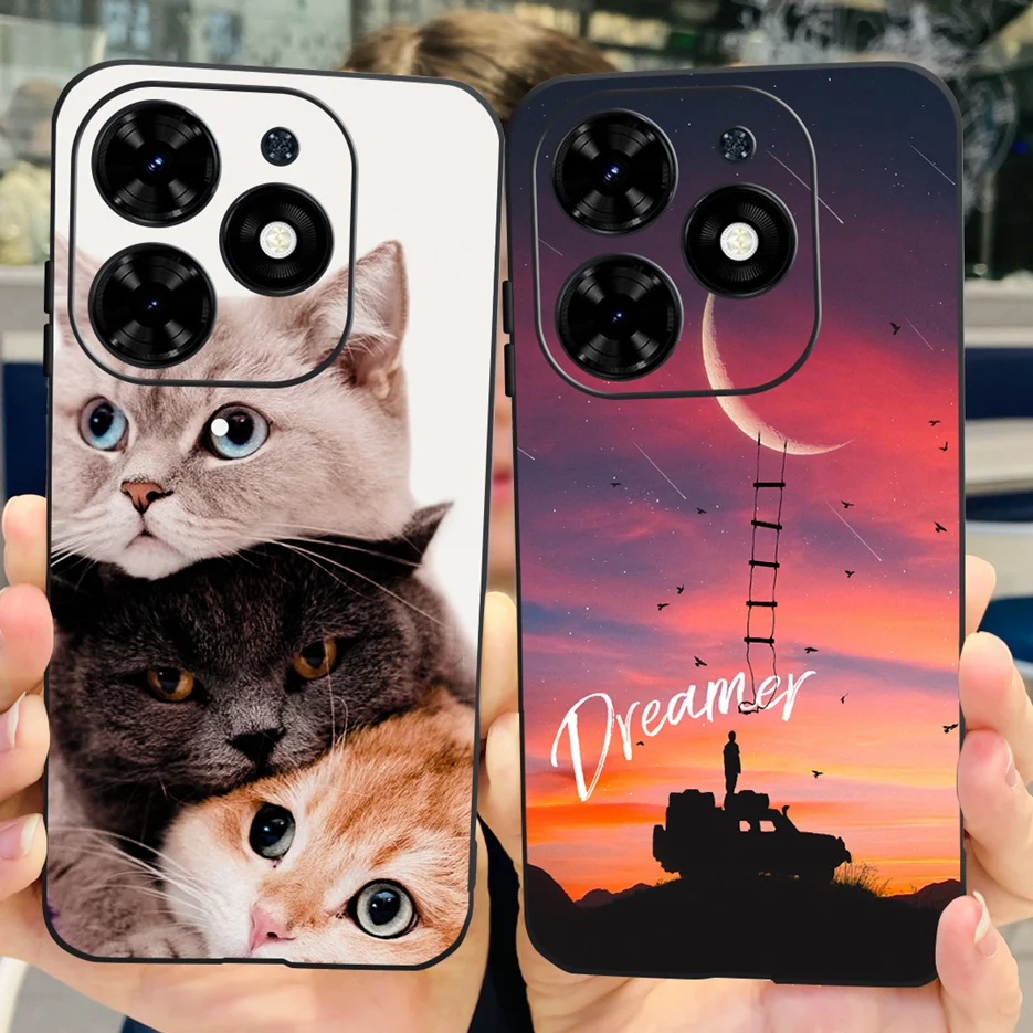 Para Tecno Spark Go 2024 funda bonita pintada funda suave TPU a prueba de golpes funda de teléfono para Tecno Spark Go 2024 Fundas 6,6 ''parachoques - imagen 3