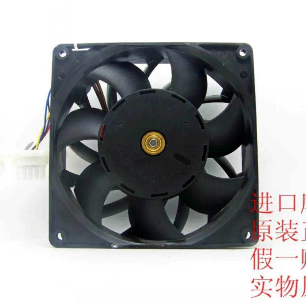 Ventilador 12038 para ventilador de ventilación industrial AVC de 120 mm, DB12738B12U, 12 V 1,75 A, refrigeración del chasis para GPU y plataformas minerarias - imagen 4