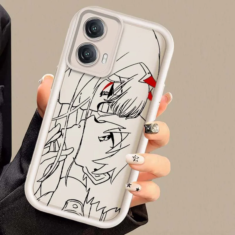 Zero Two Darling Cover para Motorola G Stylus Pure G55 G54 G75 G85 G84 G32 G24 G23 G13 G04 5G 2025 caja de teléfono con escalera ocular - imagen 5