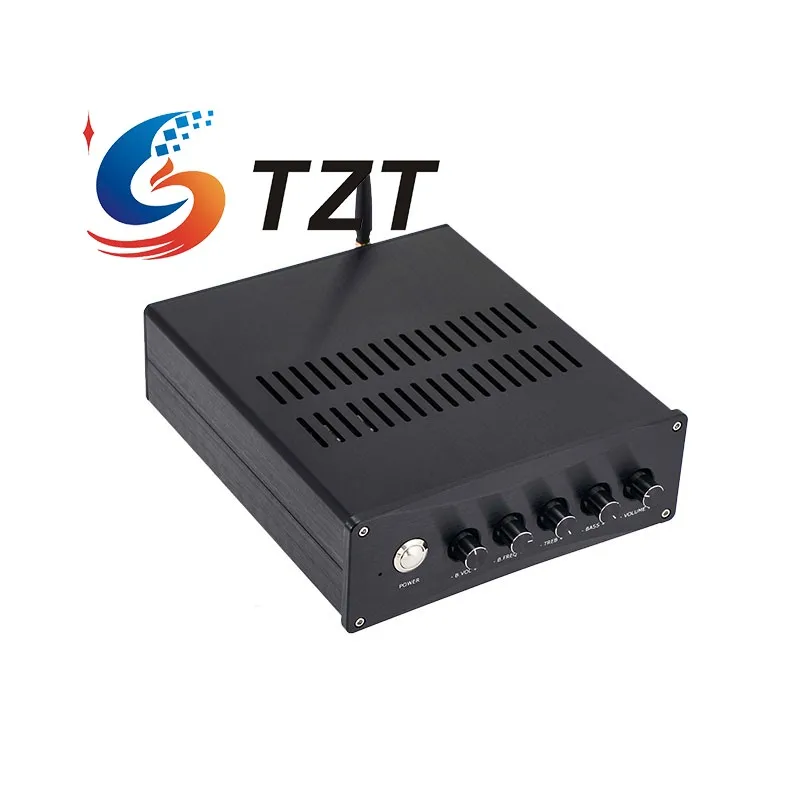 TZT D6S Amplificador de potencia digital de 2,1 canales de alta potencia TPA3255x2 de doble/un solo núcleo 300Wx2+600W (QCC3034 Bluetooth5.1/QCC3084)