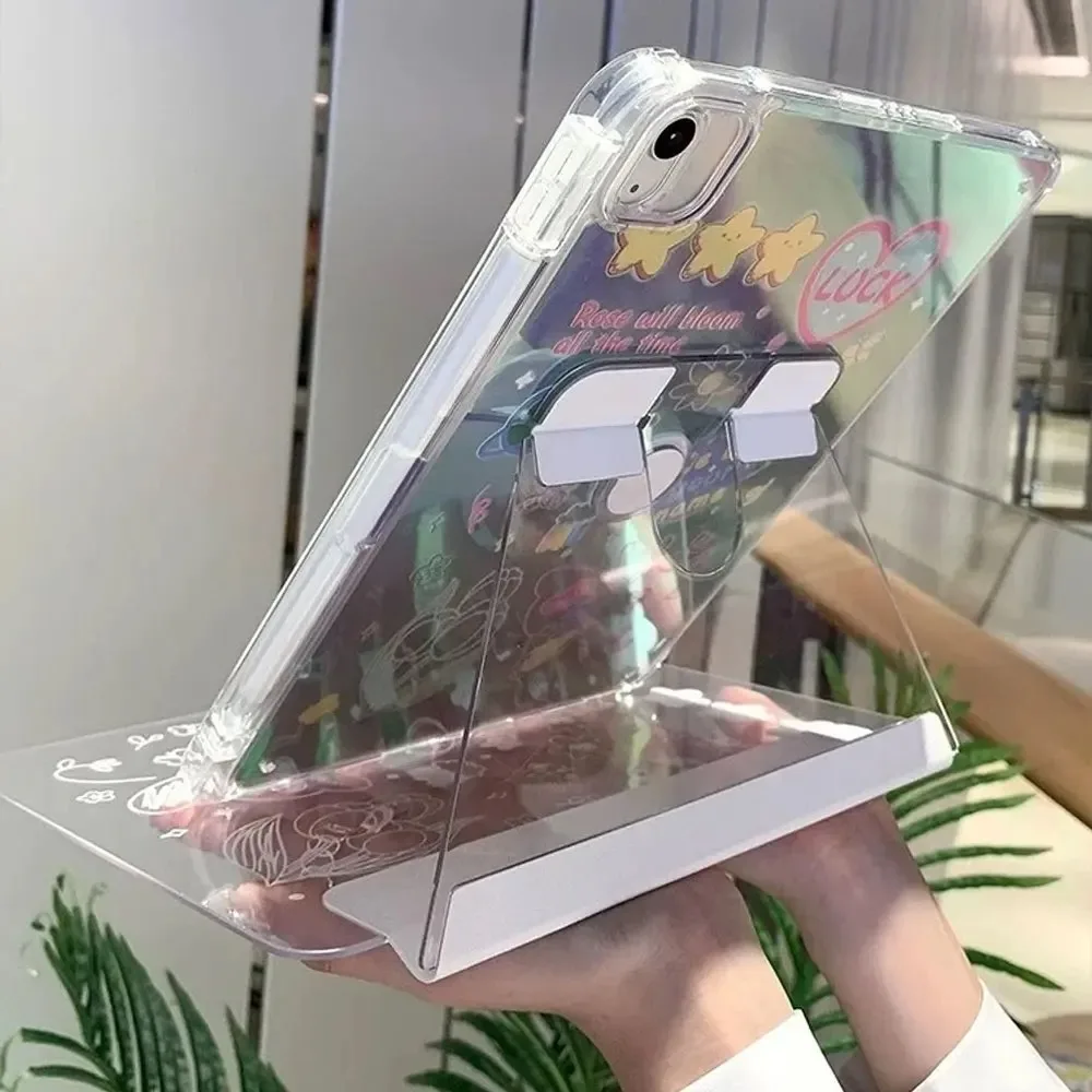 2025 New Transparent Case for IPad Pro Air 13 11 M3 M2 M4 2025 for IPad 11th A16 12.9 " 9 8 7 6 5 4 10 Th Mini 7 6 Cover Pencil - imagen 3