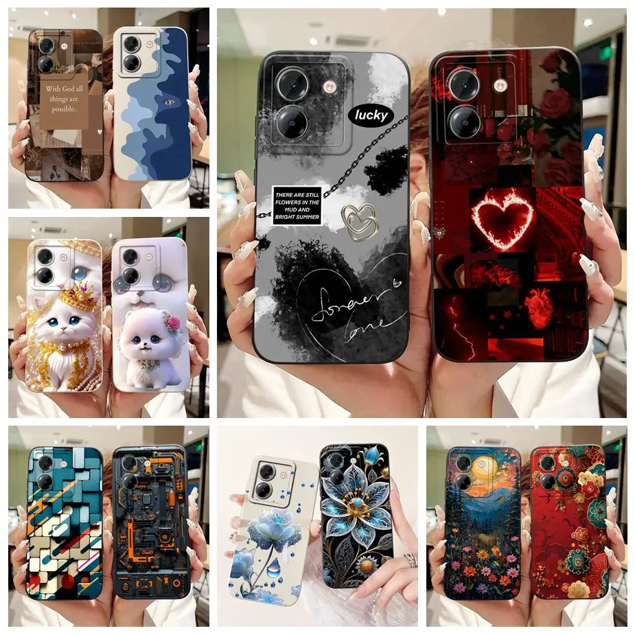 Para Xiaomi Poco M7 Pro 5G funda elegante cubierta pintada de caramelo funda de teléfono de silicona suave para Xiaomi Poco M7 PocoM7 Pro 5G Fundas bolsas