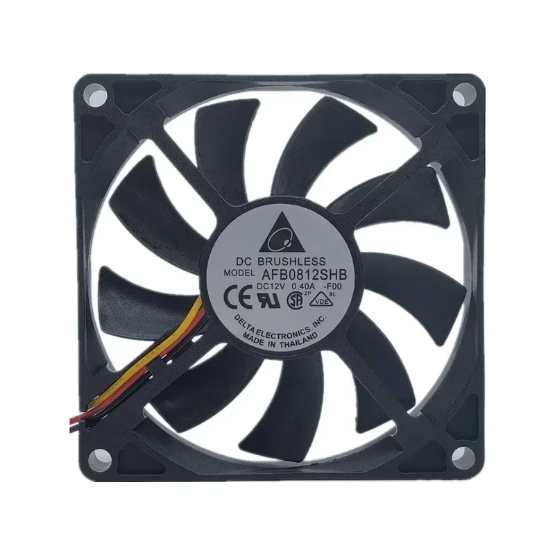 Delta AFB0812SHB 80*80*15mm 80mm 8015 12V 0.40A 3 cables ventilador de refrigeración del ordenador - imagen 5