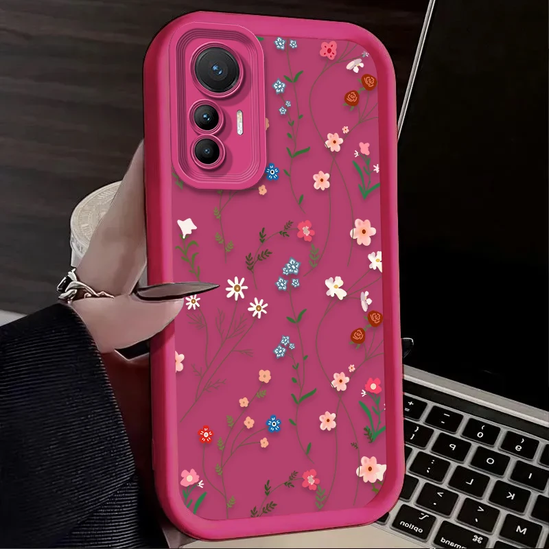 Bonita funda con patrón Floral para Xiaomi Poco X7 X6 X5 X3 NFC F7 F6 F5 F3 M7 M6 Pro 4G 5G Mi 12 11 Lite NE 5G 13T 12T 11T 14T Pro - imagen 4