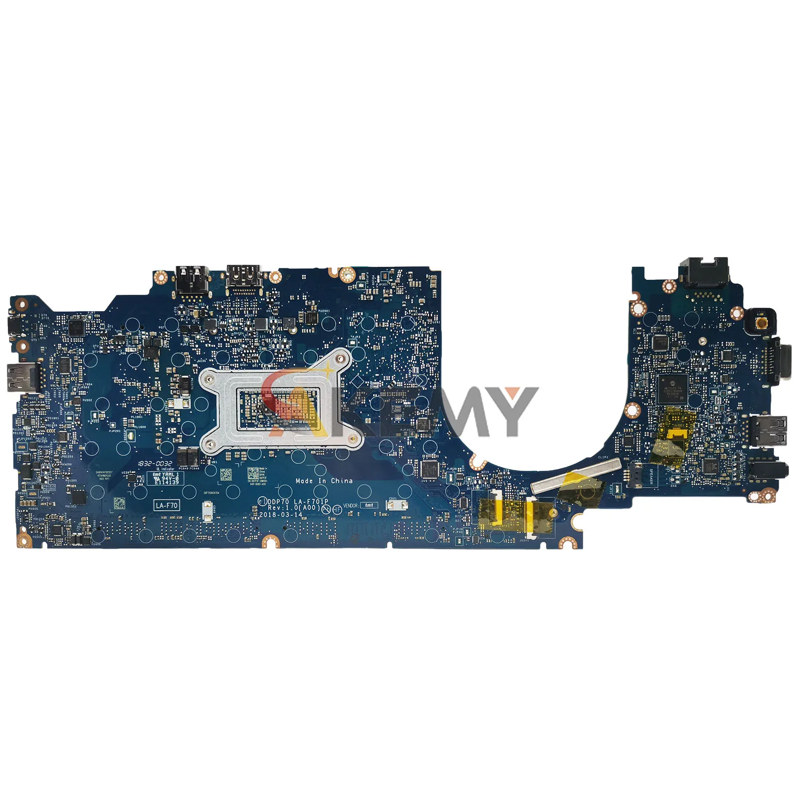Para Dell Latitude 14 5491 placa base de portátil LA-F701P con CPU i5 i7 0F37WM 061FGF 058YYD 04HYMM 100% probado OK - imagen 2