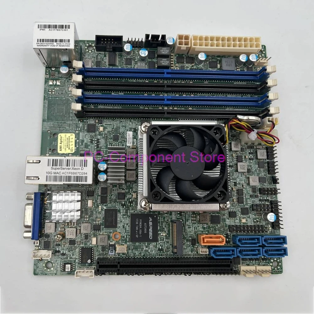 Placa base de servidor para Supermicro X10SDV-4C-OS017 ITX XEON D1521 NAS X10SDV-4C-TLN2F - imagen 5