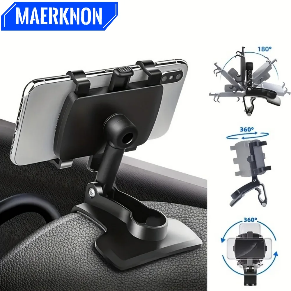 Soporte para teléfono de coche, soporte para salpicadero con Clip para coche, soporte GPS para navegación, soporte portátil para teléfono inteligente para iPhone, Samsung y Xiaomi