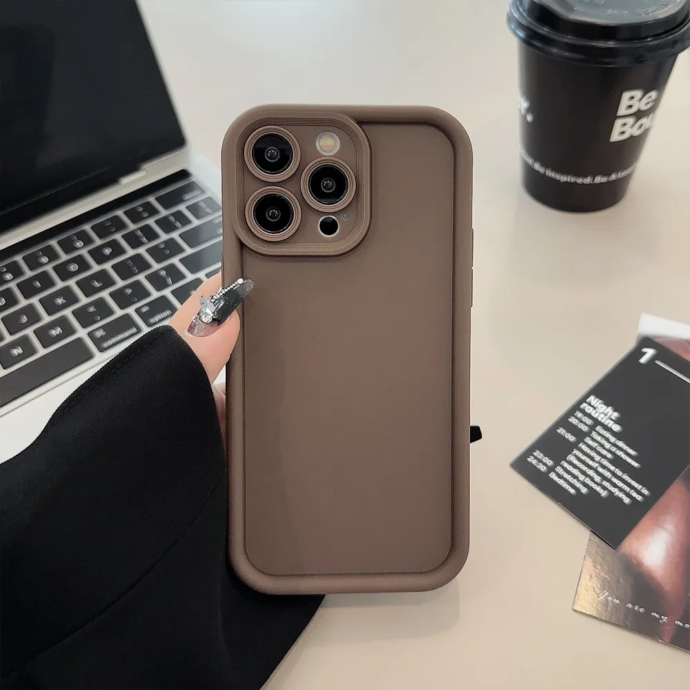 Funda de teléfono de TPU suave de lujo para iPhone 16 15 Pro Max 11 12 13 Mini 14 Pro XS MAX XR 7 8 Plus cubierta de caramelo de parachoques a prueba de golpes