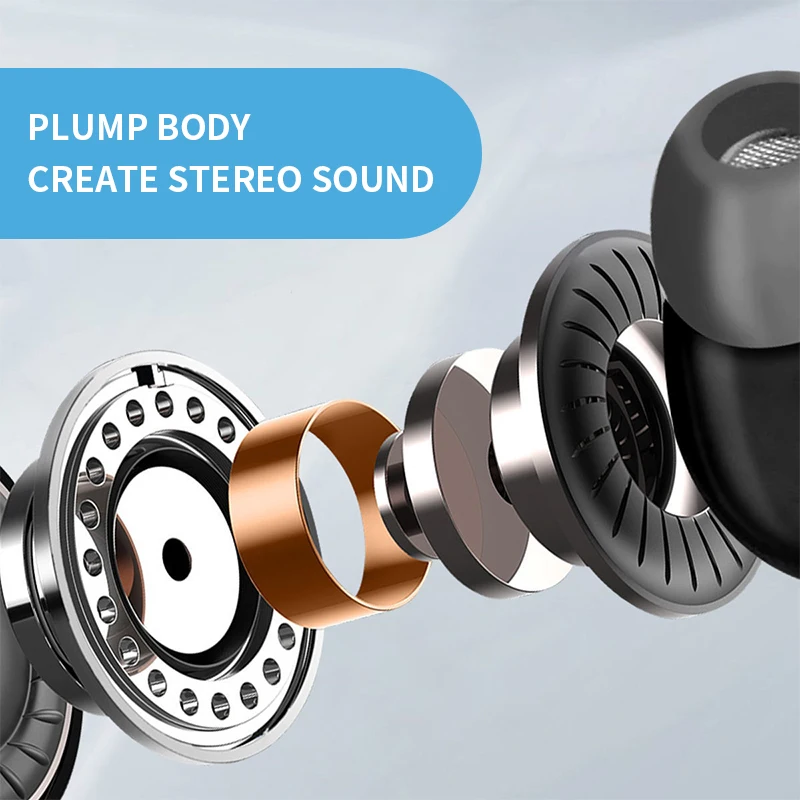 Auriculares con cable, intrauditivos de 3,5mm con graves, auriculares estéreo deportivos con micrófono, control de volumen, auriculares de música - imagen 4