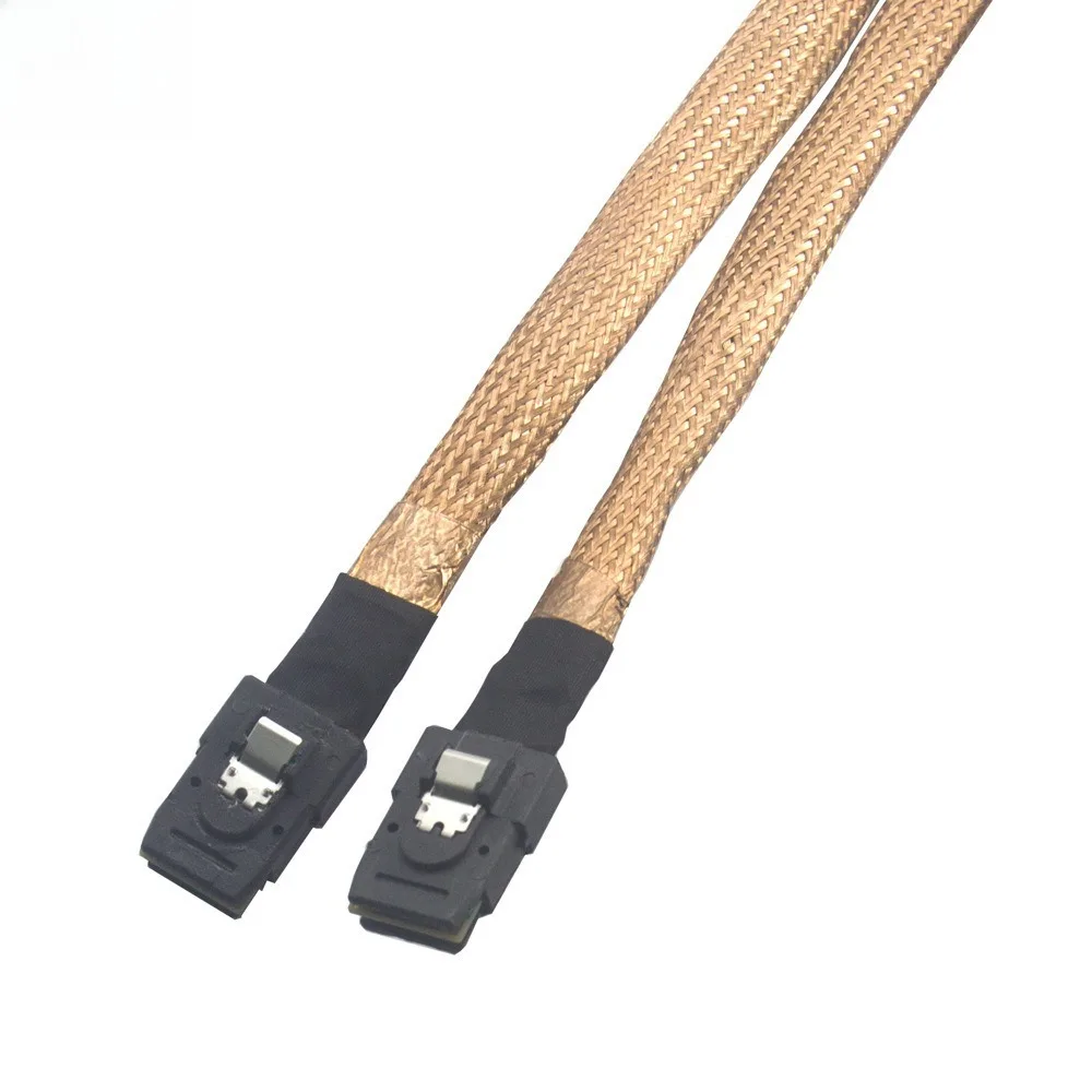 Mini SAS SFF-8087 par 8087 carcasa de malla de cobre dirige el servidor con cable de alta velocidad 12G incorporado clasificación de 300 V CC - imagen 3