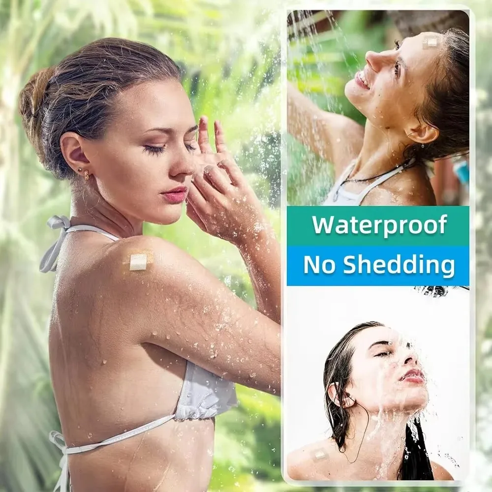 Banda protectora de PU cuadrada Transparente, accesorio impermeable, Banda adhesiva Hemostática, 50 piezas, 38x38mm - imagen 5