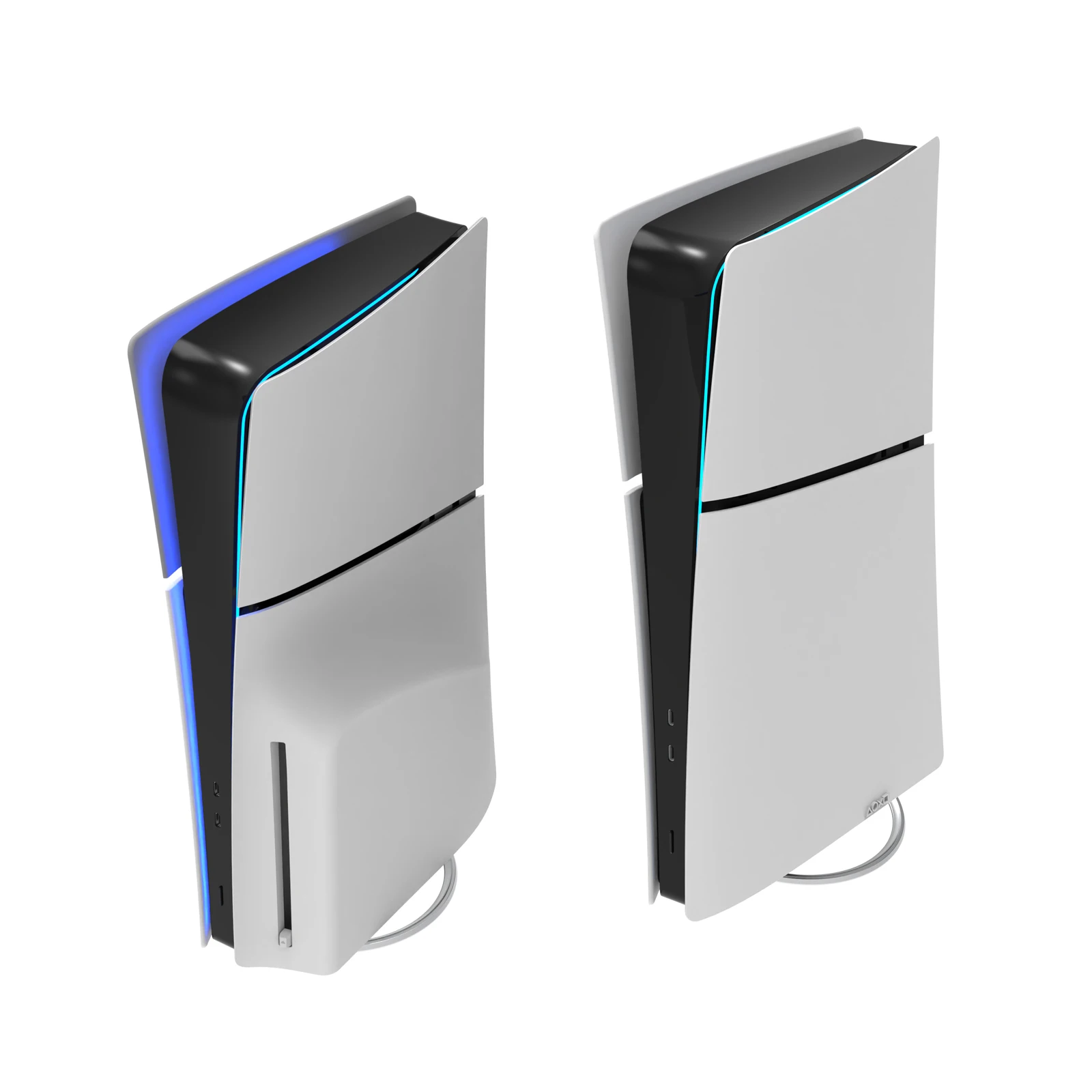 Soporte vertical de metal para disco de consola PS5 Slim y digital con tornillo, soporte de base de repuesto para consola Playstation 5 Slim - imagen 2