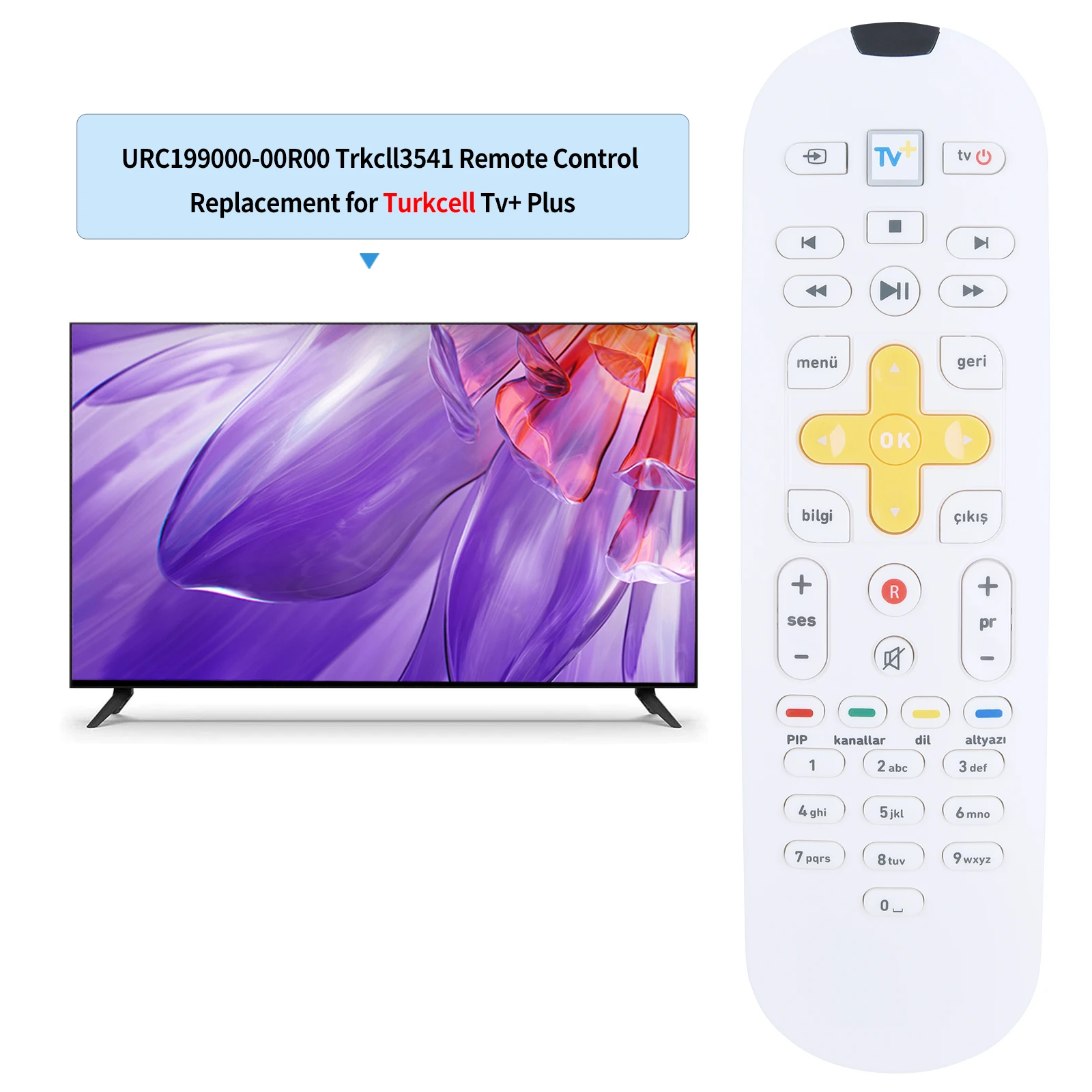 Nuevo mando a distancia para Turkcell Tv+ Plus URC 199000 -00R00 - imagen 2