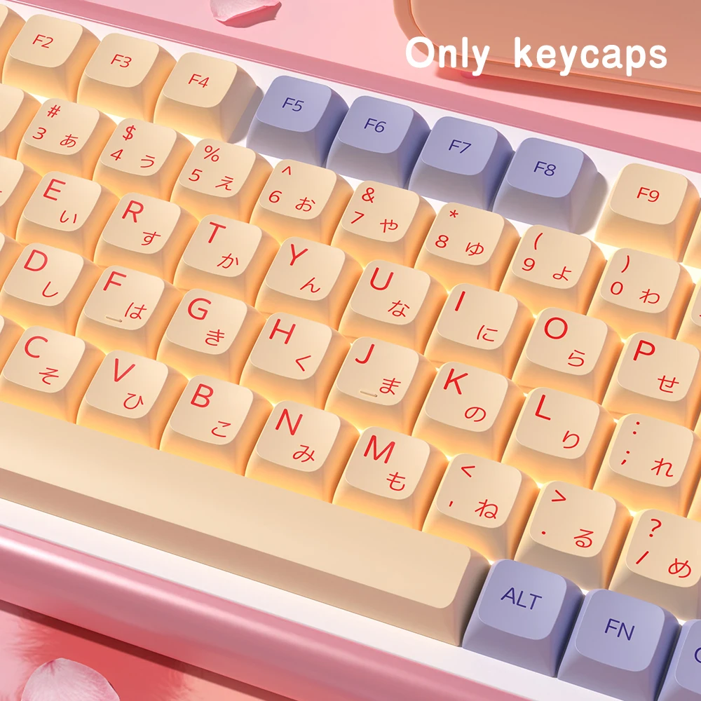 Teclas Marshmallow XDA para teclado mecánico brasileño coreano japonés ruso español francés PBT teclas personalizadas ISO Enter DIY - imagen 4
