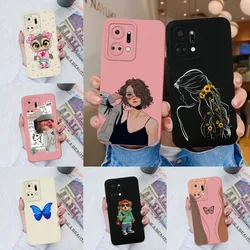 Funda de silicona líquida para Honor X7, X7A y Play 30 Plus