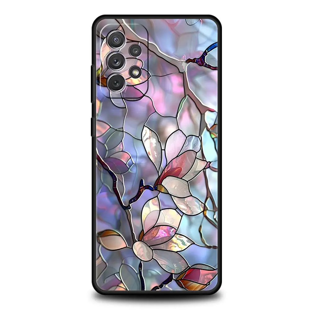 Funda geométrica de mármol y flores para Samsung A51 A71 A21S A17 A11 A15 A25 A41 A23 A33 A53 A73 A07 A03S A05S A13 A35 A55 5G - imagen 5
