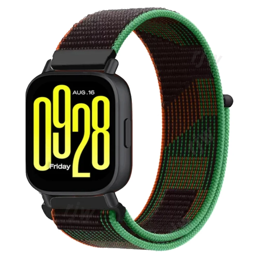 Correa elástica de nailon de 22mm para Redmi Watch 5 Lite/pulsera de repuesto transpirable activa para Xiaomi Watch S4 correa deportiva - imagen 4