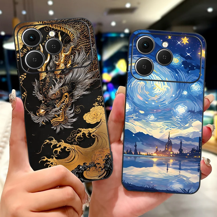 Para Tecno Spark 40 4G funda Spark 40C funda de teléfono pintada de lujo a la moda para Tecno Spark 40 Pro Plus Spark40 Pro + carcasa suave - imagen 4