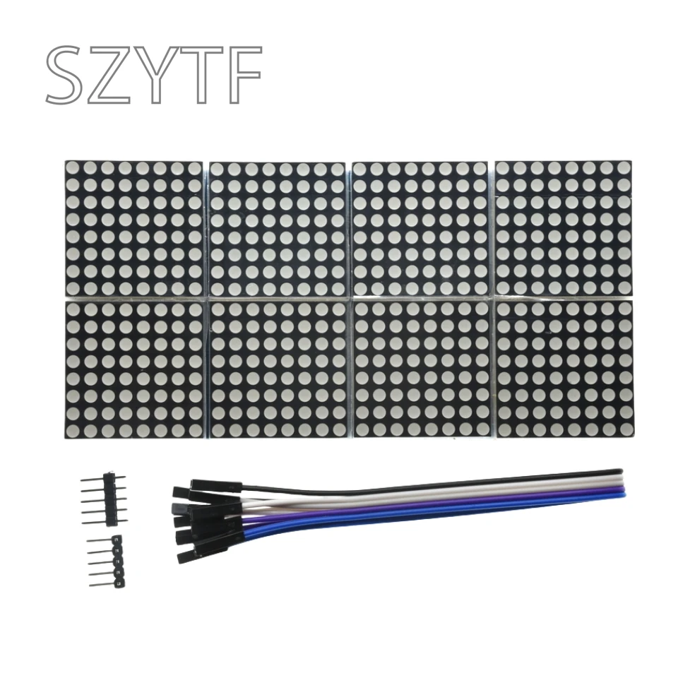 Unidad de Control de microordenador MAX7219 Dot Módulo de matriz, módulo de un solo Chip de 8 bits, Módulo De Pantalla LED