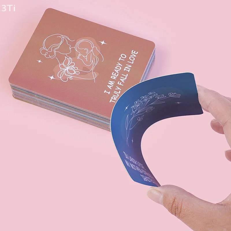 Tarjetas de afirmación de embarazo de 50 piezas, baraja de motivación positiva diaria para mujeres y niñas. - imagen 5