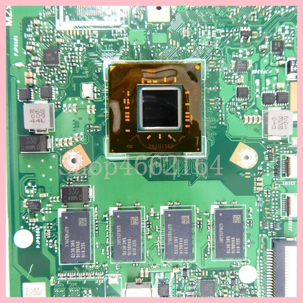 Placa base E410MA N4020 CPU 4GB-RAM 64GB/128GB SSD para For Asus E410MAB E410M E510MA R429M F414MA placa base para ordenador portátil 100% probado OK - imagen 5