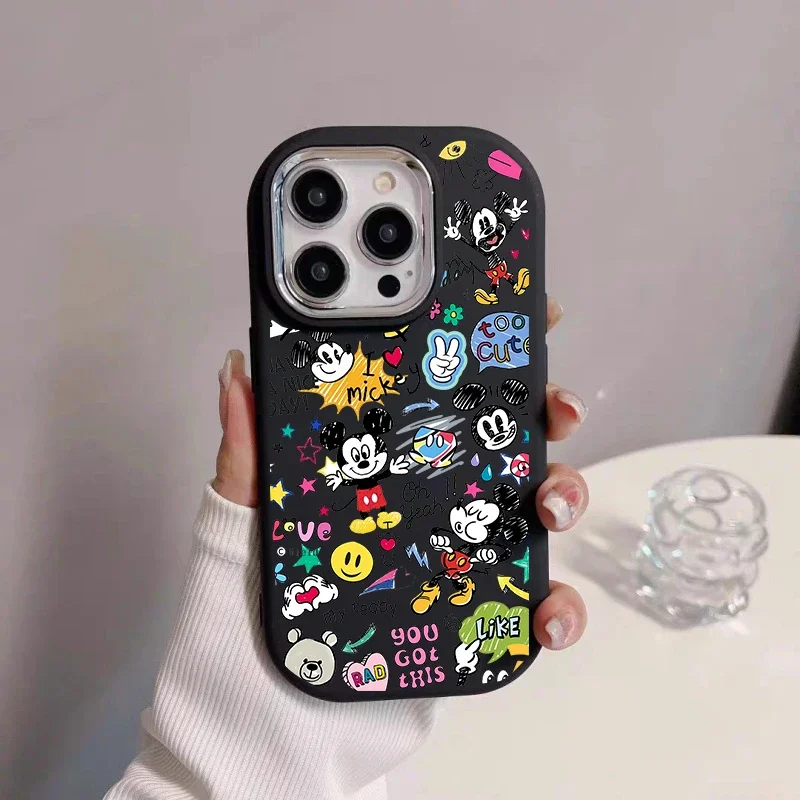 Funda de teléfono Disney Mickey Minnie para Samsung Galaxy A56 A54 A16 A15 5G A25 A35 A36 A26 S25 Ultra S24 S22 S23 Plus S24 S20 S21 FE - imagen 3
