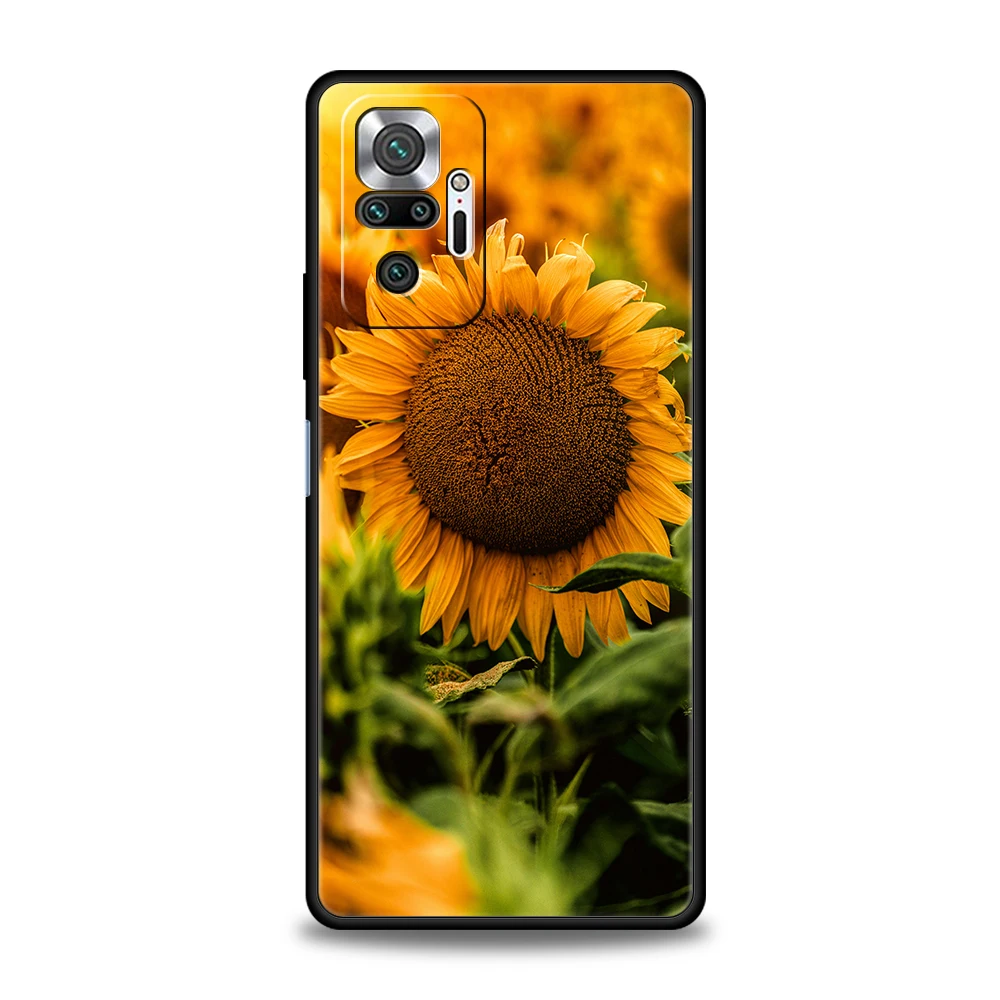 Hermosa funda de teléfono de girasol amarillo para Xiaomi Redmi Note 14 5G 13 12 10 11 Pro Plus 4G 14C 13C 12C 10C 9C funda suave de TPU - imagen 5
