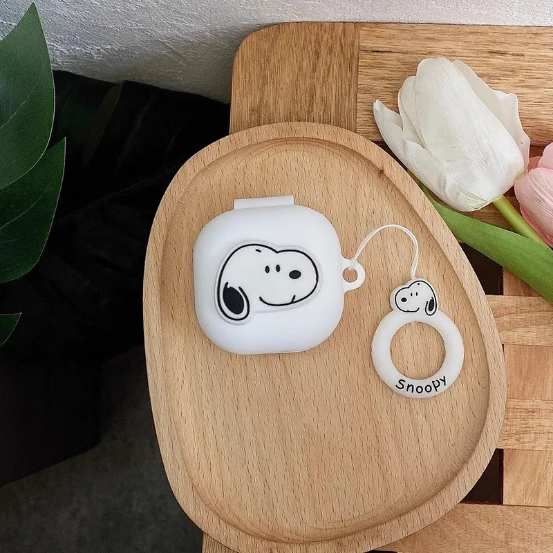 Funda para auriculares MINISO de dibujos animados para Samsung Galaxy Buds 2Pro/Live/Fe, funda protectora de silicona para auriculares inalámbricos con cordón - imagen 5