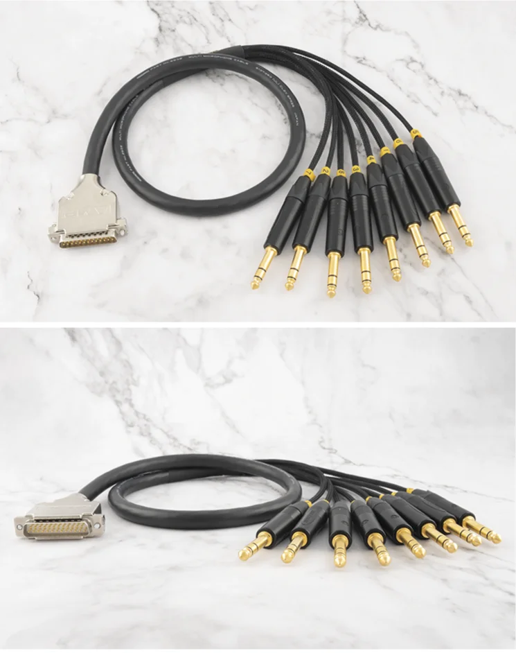 Mogami 2932-Cable de Audio balanceado de serpiente, 8 canales, DB25 macho/hembra-TRS 6,35mm, Cable de interfaz de grabadora analógica 1m2m3m5m - imagen 4