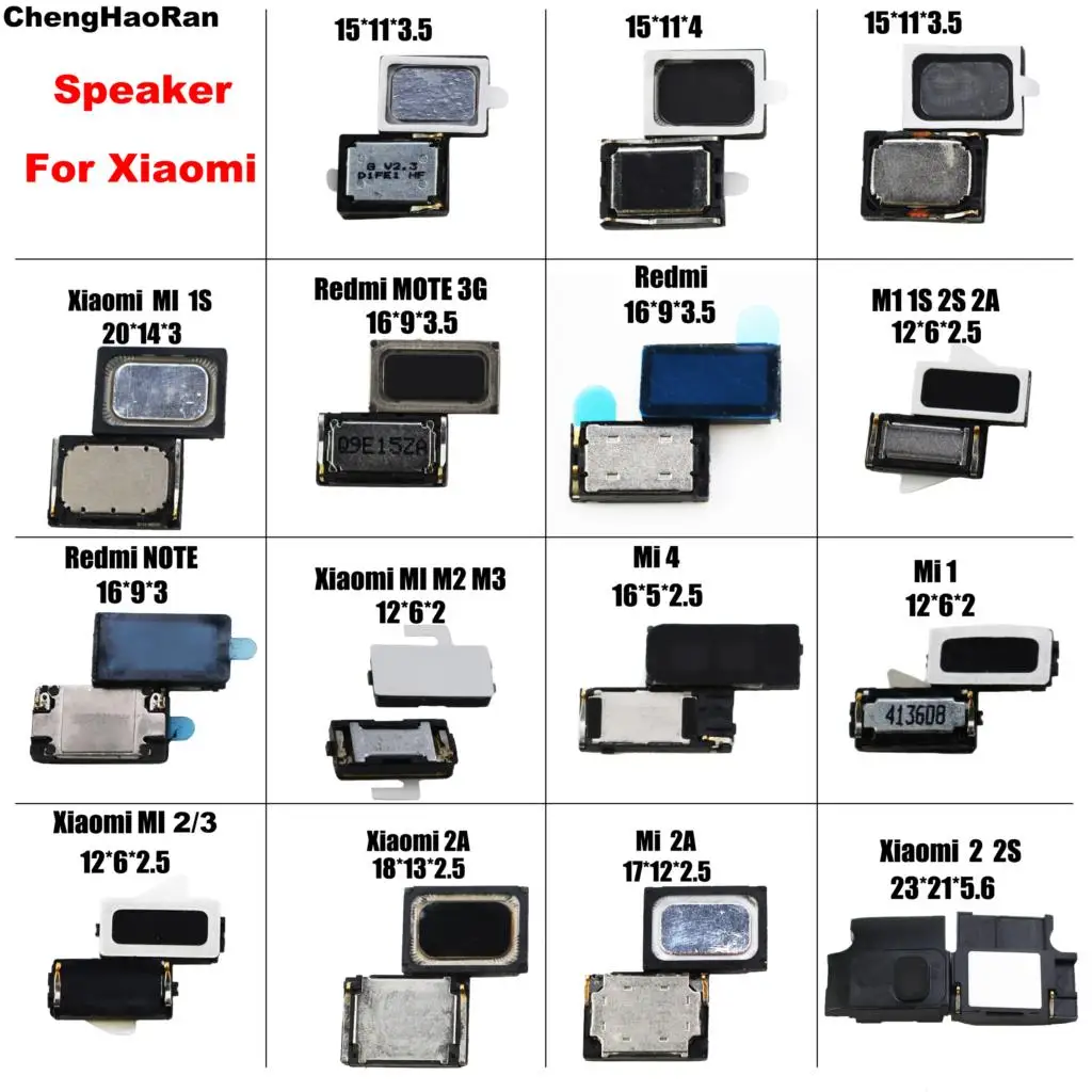 Altavoz para Xiaomi Redmi Hongmi NOTE 3G M1 1S 2S MI 2A 3S MI4 M3 M2 MI2/3 pro SE, alta calidad, 2 unidades