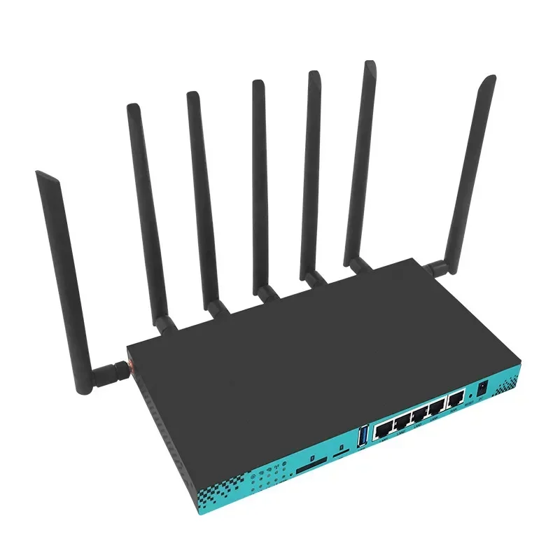 1200Mbps 5G Router SIM M.2 Slot Wireless WIFI 2.4GHz 5GHz 4g 5g RM520N-GL Modem 4*RJ45 LAN 16MB 256MB Openwrt Detachable Antenna - imagen 2