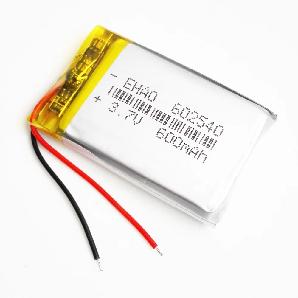 Lote de 10 Uds. De batería recargable LiPo de polímero de litio de 3,7 V y 600mAh 602540 para PAD DVD E-book grabadora Bluetooth altavoz auriculares - imagen 3