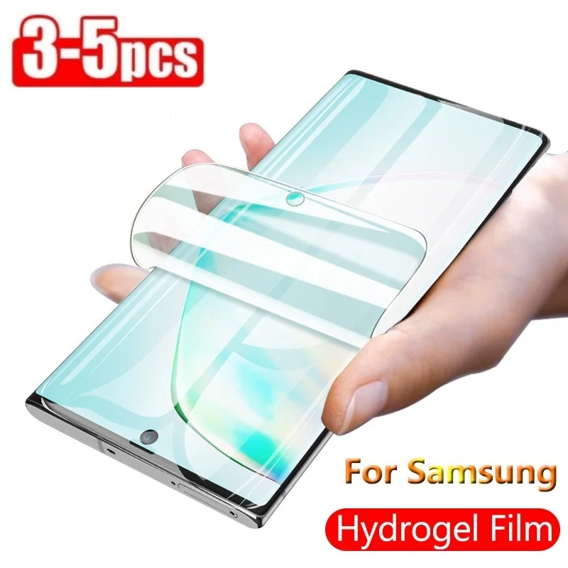 Películas protectoras para Samsung Galaxy, película de hidrogel, Protector de pantalla, M55, M54, M53, M42, M34, M32, M22, M13, M12, M 55, 54, 53, 42, 3-5 piezas - imagen 2