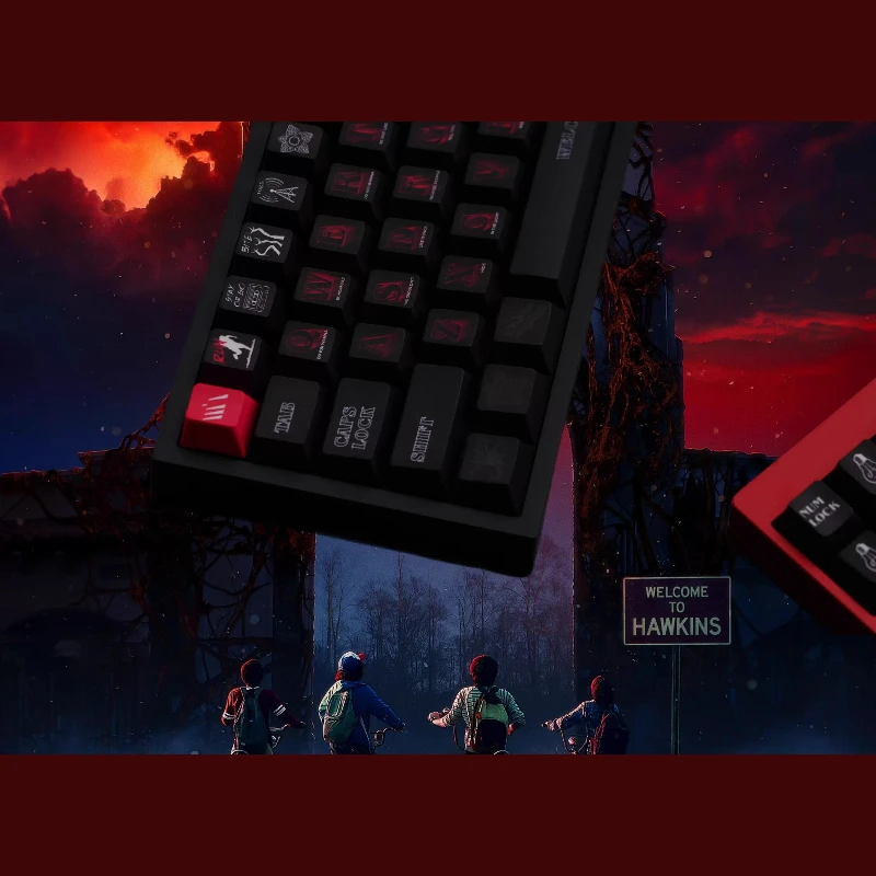 Juego de teclas con tema científico Original, perfil de cereza PBT, teclas originales hechas a mano personalizadas para teclado mecánico, accesorios de regalo - imagen 4