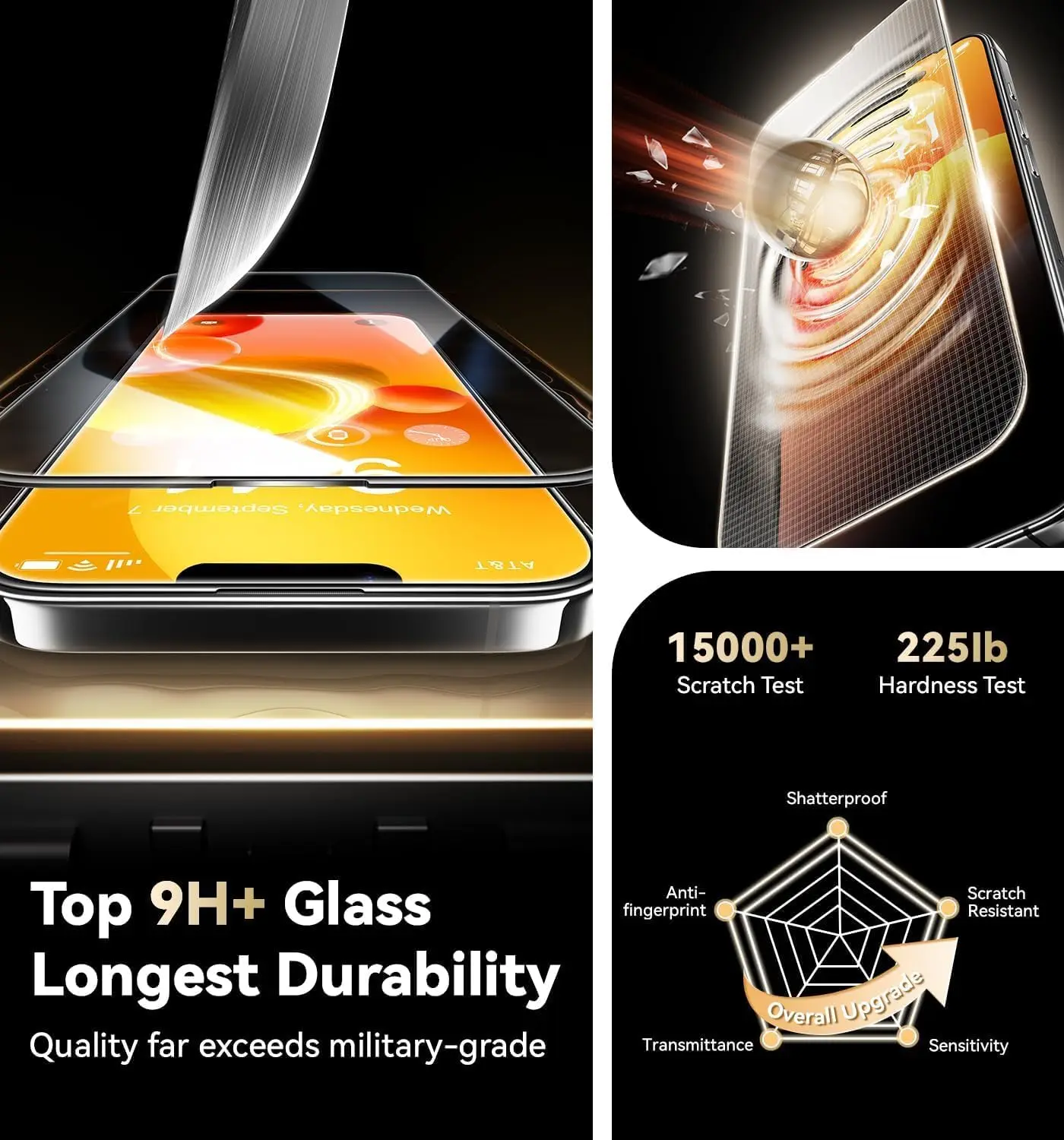 2 uds vidrio templado para iPhone 14 15 16 Plus 13 12 11 Pro Max Mini XS Max X XR Protector de pantalla sin polvo instalación con fácil - imagen 4