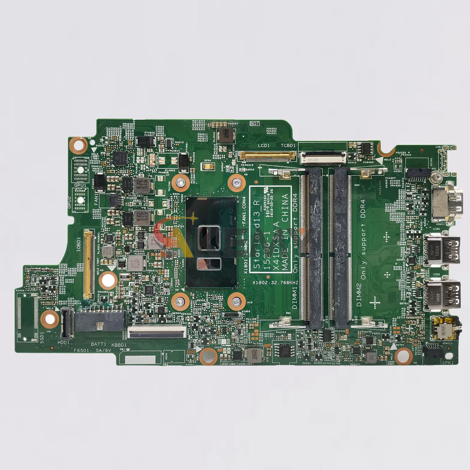 Para Dell Inspiron 13 5368 7368 15 5568 7569 7778 placa base para ordenador portátil 15296-1 CN-0H95D5 0C1HX7 0JV40X 0P380W 100% completamente probado - imagen 3