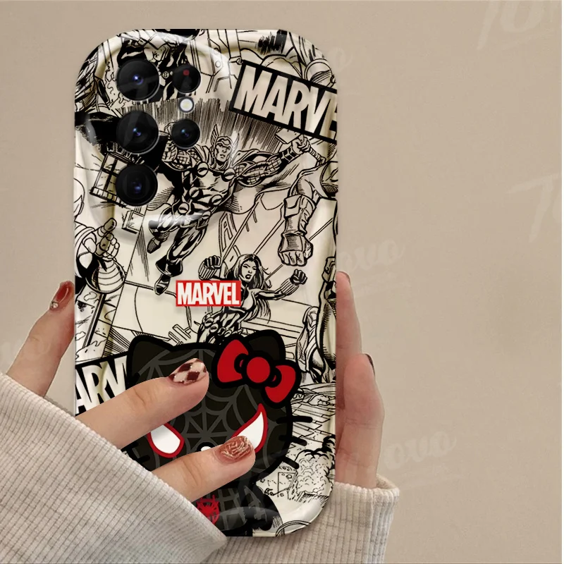 Funda de silicona con dibujos animados de Marvel, Spiderman, HelloKitty, Samsung Galaxy A53, A54, A34, A14, A24, A13, A23, A33, A73, A15, A05, A05S - imagen 5
