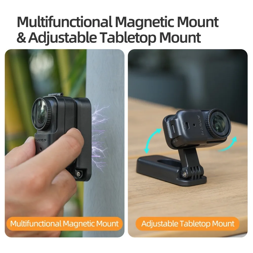 Base de montaje magnética portátil para DJI Osmo Nano, soporte de escritorio plegable con múltiples ángulos, accesorios para Cámara de Acción - imagen 4