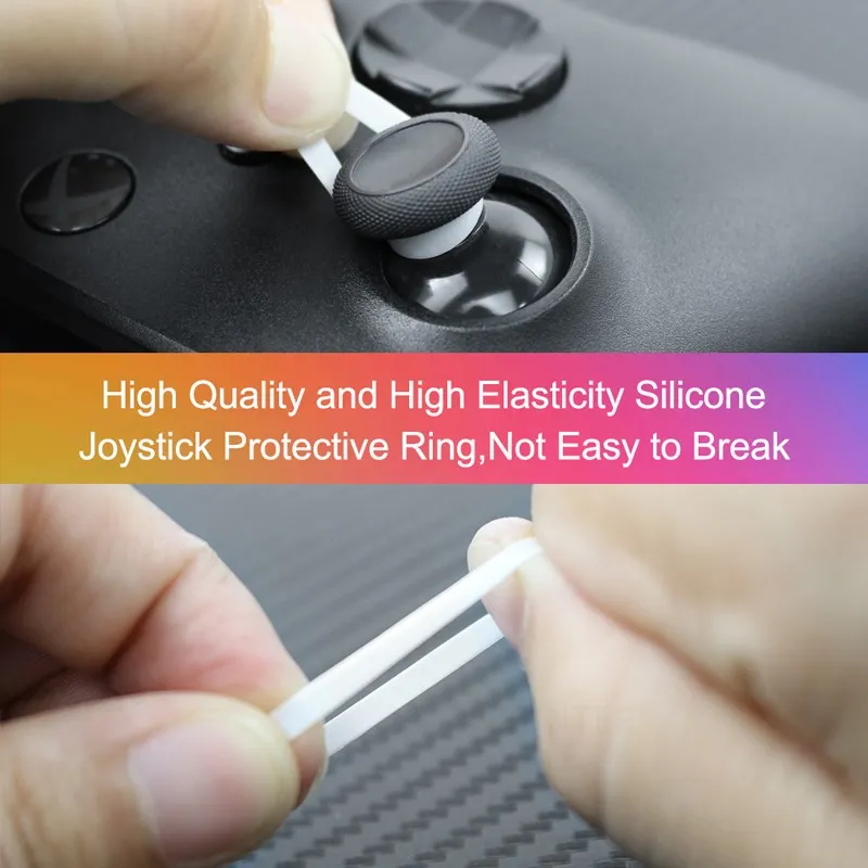 Anillo de goma elástico para Joystick, cubierta de silicona para consola de juegos Rog Ally, 8 piezas, para PS5/ PS4/ Steam Deck Rocker - imagen 5