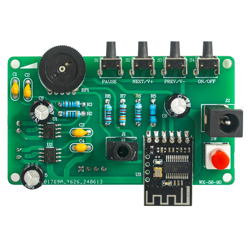 Kit de Altavoz Bluetooth, amplificador de espectro de música LED electrónico, MH-M18, doble canal, práctica de soldadura, 3W, DC5V 8002 - imagen 5