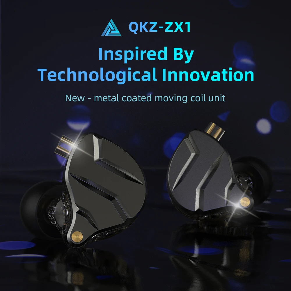 QKZ-auriculares inalámbricos ZX1 de Metal, dispositivo de audio HIFI, Subwoofer, con cancelación de ruido, Monitor deportivo para videojuegos y música - imagen 4
