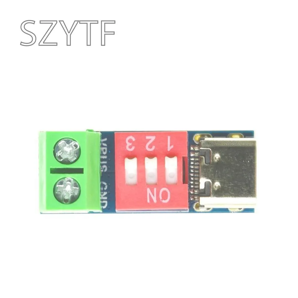 Tipo-c PD QC gatillo 5V ~ 20V Código de marcación ajuste DC módulo de alimentación de voltaje Dial de ajuste de voltaje de carga rápida módulo señuelo - imagen 4